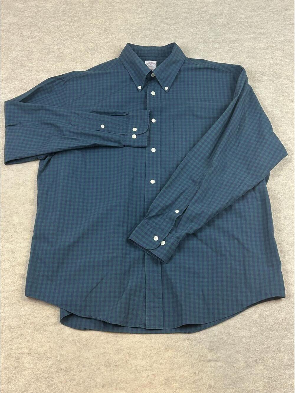 Brooks Brothers XL Long Sleeve Plaid Button-Up Shirt